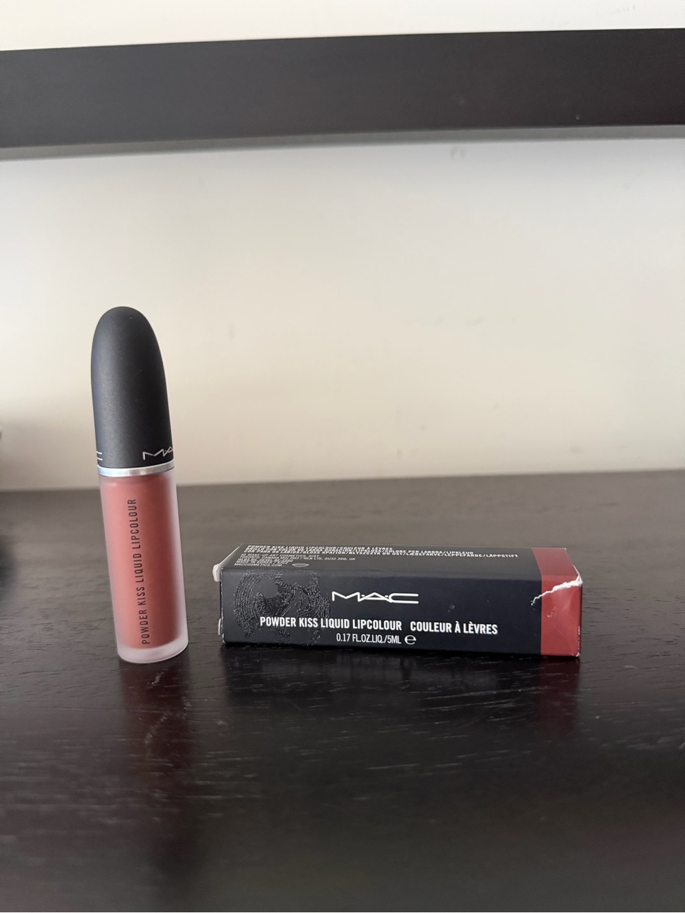 MAC Cosmetics Powder Kiss Liquid Lipcolour - Over the Taupe - Picture 2 of 3